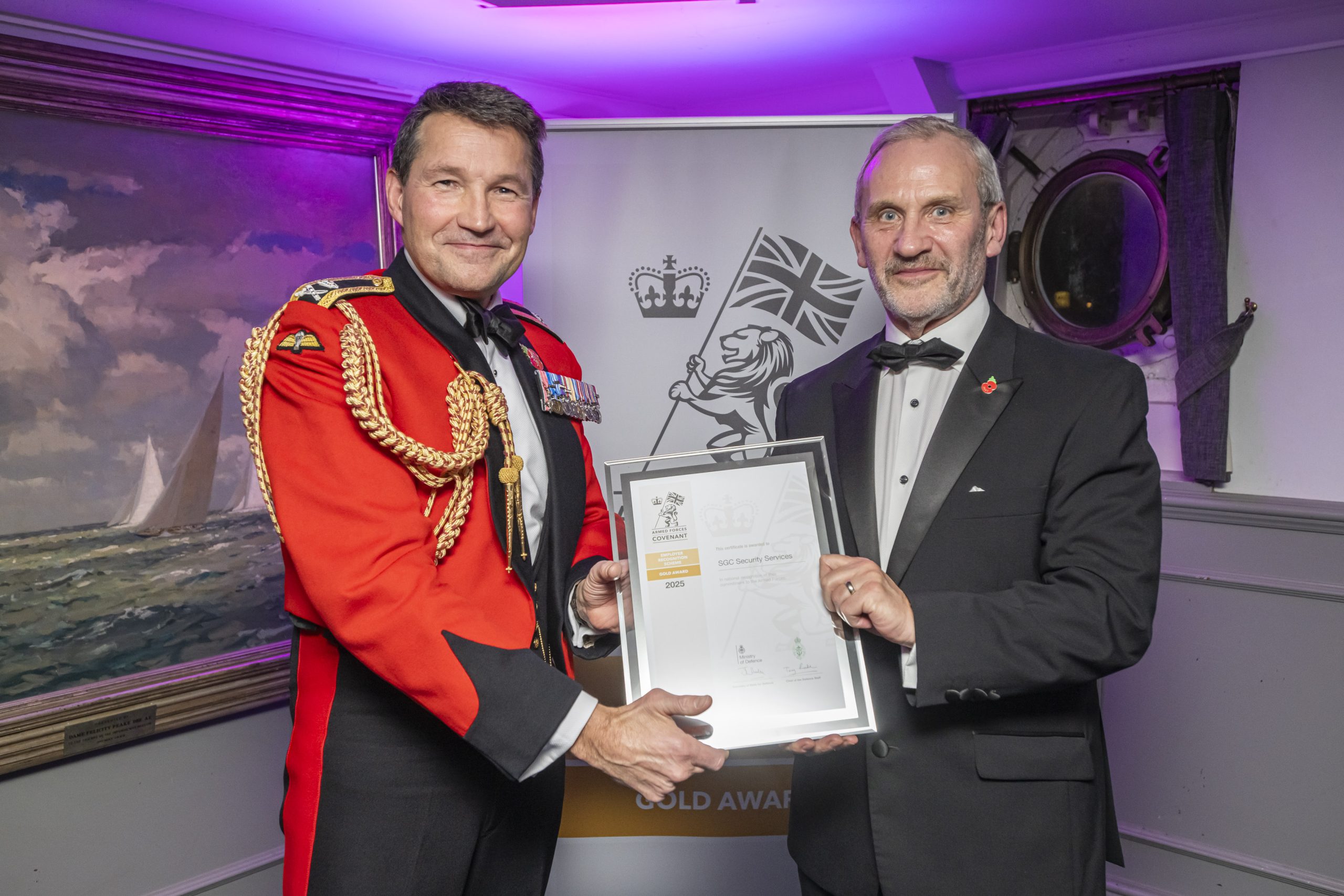 Employer Recognition Scheme Armed Forces Covenant Gold Award Presentation